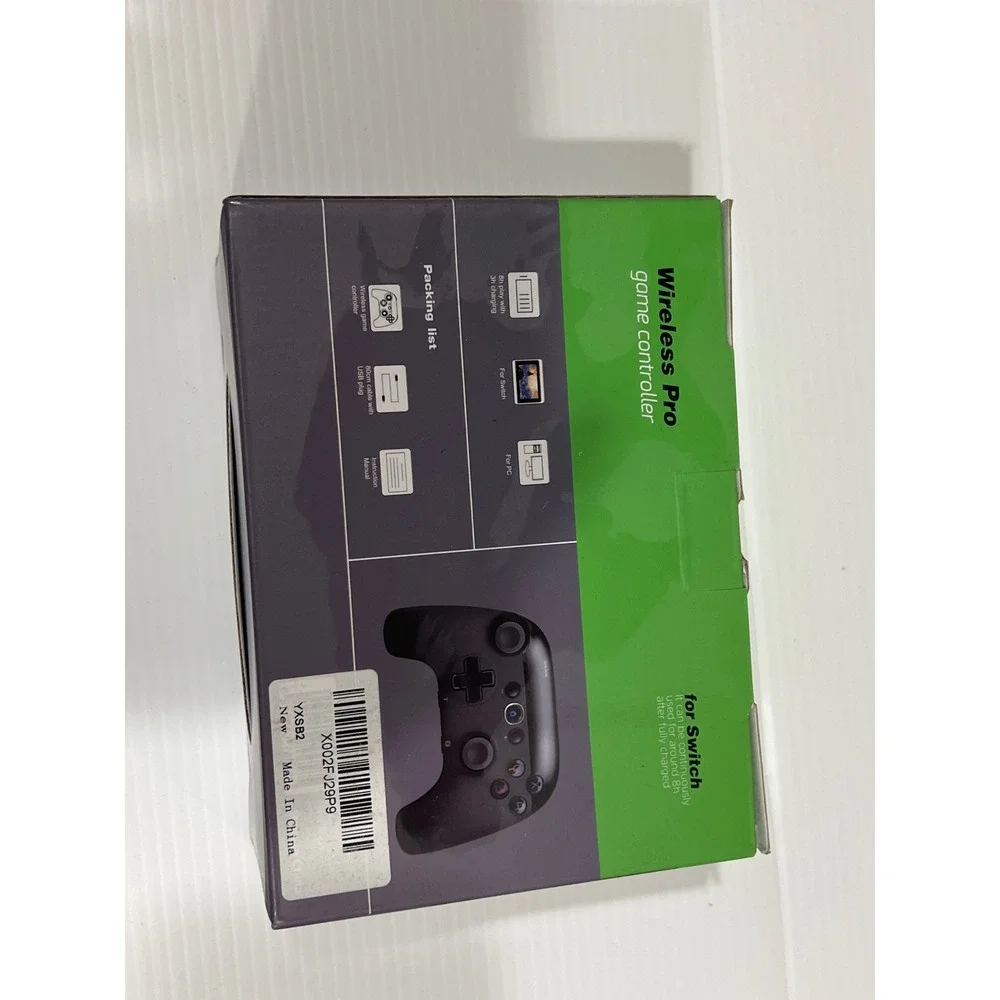 Wireless Pro Game Controller for Switch and PC Black YXSB2 X002FJ29P9 New